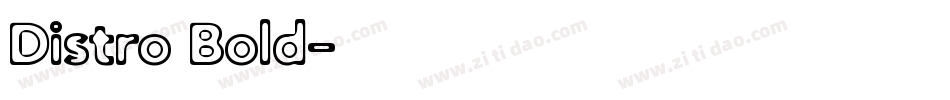 Distro Bold字体转换